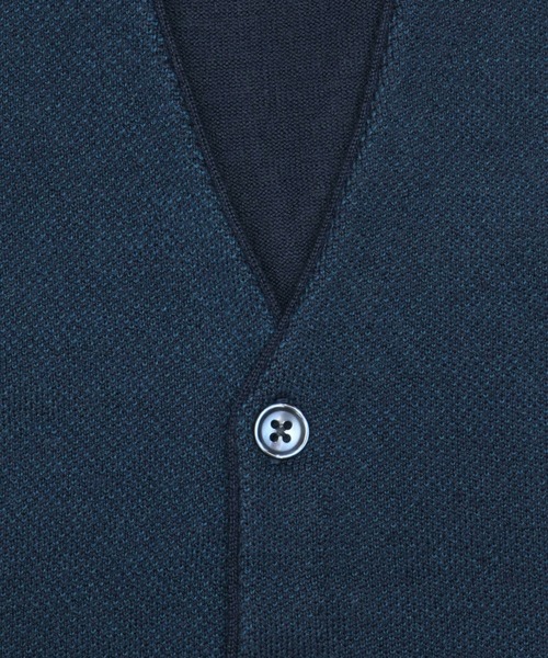 TOKYO SHIRTS（トウキョウシャツ）の「ジャガード ニットジレ（ベスト・メンズ・チャコールグレー/ネイビー・LL/M/L/XL）」の11枚目の写真