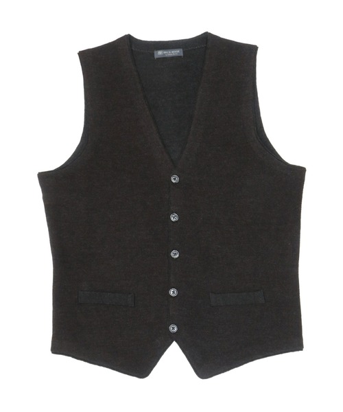 TOKYO SHIRTS（トウキョウシャツ）の「ジャガード ニットジレ（ベスト・メンズ・チャコールグレー/ネイビー・LL/M/L/XL）」の5枚目の写真