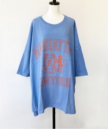 Strawberry Vally 16/-天竺 カレッジプリント スーパービッグ Tシャツ