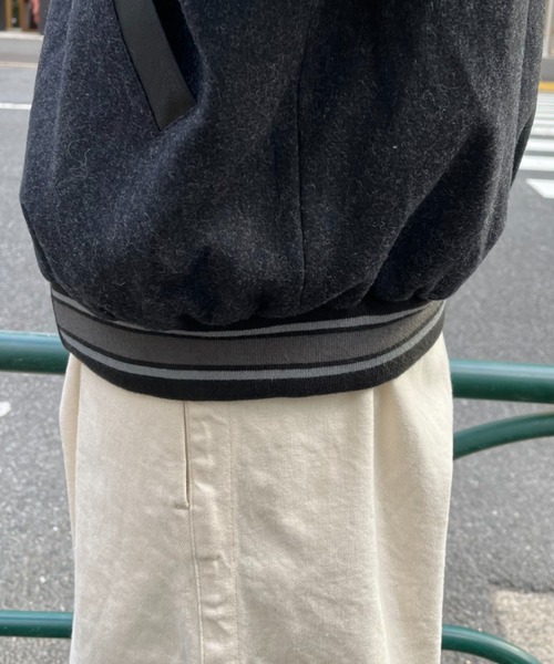 CIAOPANIC（チャオパニック）の「ウール混ワッペンスタジャン（スタジャン・メンズ・グレー/ネイビー・LARGE/MEDIUM）」の13枚目の写真