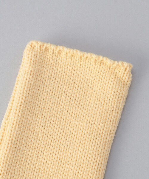 FREAK'S STORE（フリークスストア）の「HIGHLAND 2000/ハイランド2000 Long knit Mitten/ロングニットミトン(ウールハンドウォーマー)（アームカバー・レディース・ホワイト/イエロー・ONE SIZE）」の10枚目の写真