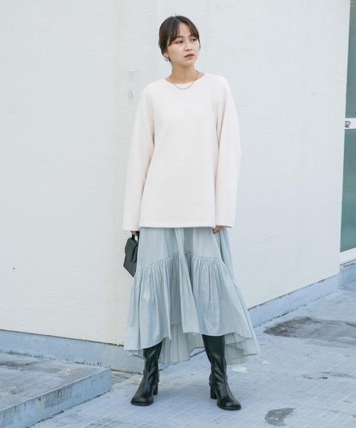 KBF（ケイビーエフ）の「ティアードキャミワンピース（ワンピース・レディース・グレー系その他/ブラウン/チャコールグレー・ONE）」の14枚目の写真