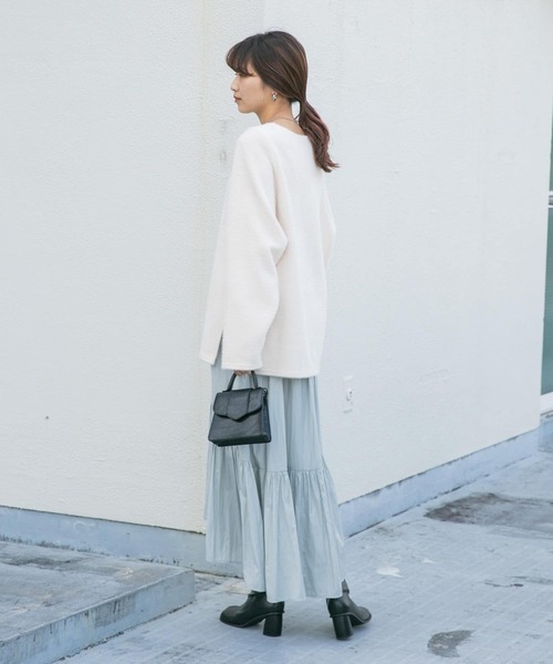 KBF（ケイビーエフ）の「ティアードキャミワンピース（ワンピース・レディース・グレー系その他/ブラウン/チャコールグレー・ONE）」の15枚目の写真