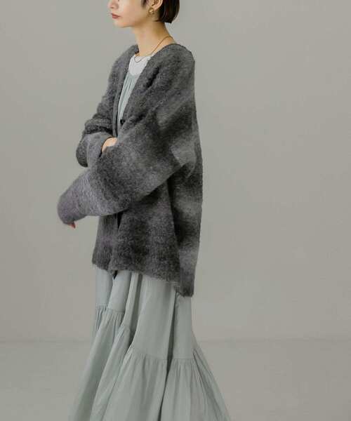 KBF（ケイビーエフ）の「ティアードキャミワンピース（ワンピース・レディース・グレー系その他/ブラウン/チャコールグレー・ONE）」の20枚目の写真