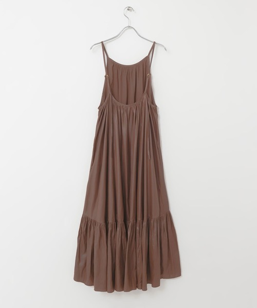 KBF（ケイビーエフ）の「ティアードキャミワンピース（ワンピース・レディース・グレー系その他/ブラウン/チャコールグレー・ONE）」の4枚目の写真