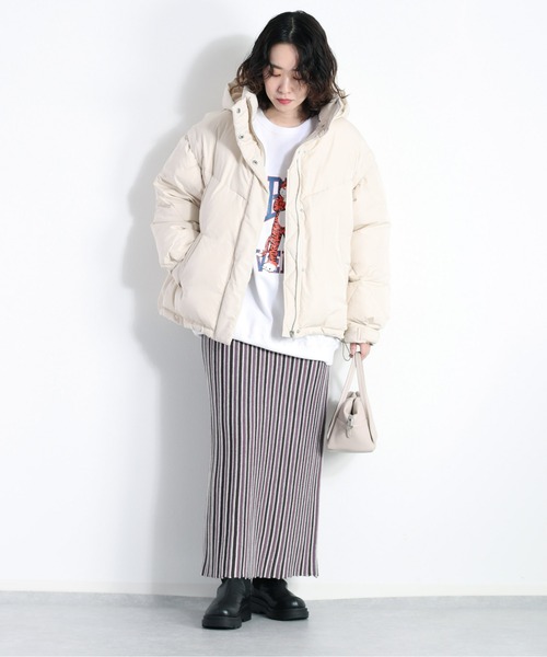 cepo（セポ）の「ストライプニットスカート（スカート・レディース・パープル/サックスブルー・M）」の2枚目の写真