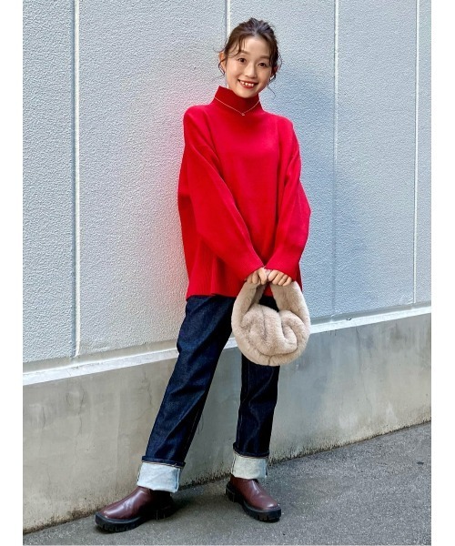 SOMETHING(サムシング)の「SOMETHING(サムシング)【レディース】「ELSA」スタンダードストレートパンツ(デニムパンツ・レディース・ダークインディゴブルー・26inch/25inch/30inch/28inch/27inch/29inch/31inch)」の12枚目の写真