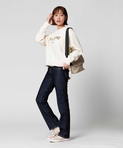 SOMETHING(サムシング)の「SOMETHING(サムシング)【レディース】「ELSA」スタンダードストレートパンツ(デニムパンツ・レディース・ダークインディゴブルー・26inch/25inch/30inch/28inch/27inch/29inch/31inch)」の10枚目の写真