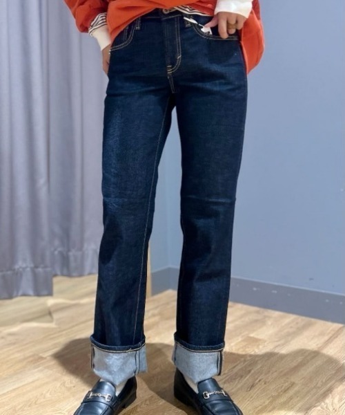 SOMETHING(サムシング)の「SOMETHING(サムシング)【レディース】「ELSA」スタンダードストレートパンツ(デニムパンツ・レディース・ダークインディゴブルー・26inch/25inch/30inch/28inch/27inch/29inch/31inch)」の21枚目の写真