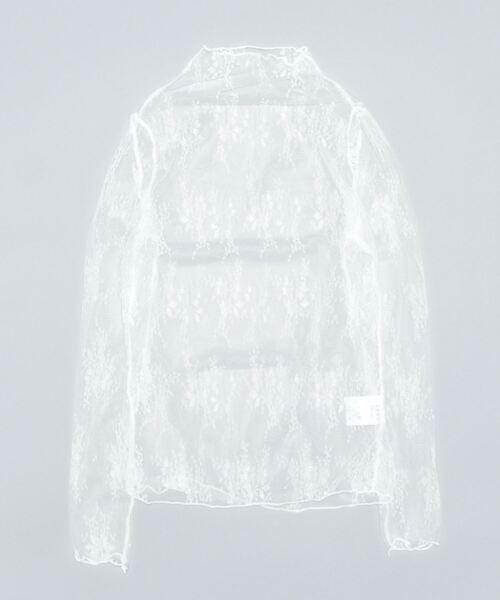 STYLEBLOCK（スタイルブロック）の「レース刺繍シアーハイネックトップス（Tシャツ/カットソー・レディース・レッド系その他/ベージュ系その他/グレー/ブラック/ブラウン系その他/ピンク/ホワイト・FREE）」の9枚目の写真