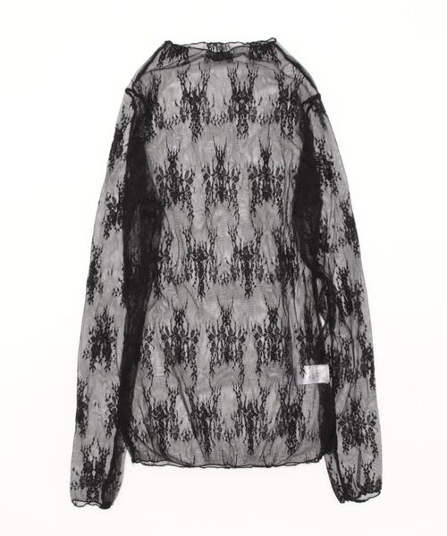 STYLEBLOCK（スタイルブロック）の「レース刺繍シアーハイネックトップス（Tシャツ/カットソー・レディース・レッド系その他/ベージュ系その他/グレー/ブラック/ブラウン系その他/ピンク/ホワイト・FREE）」の11枚目の写真