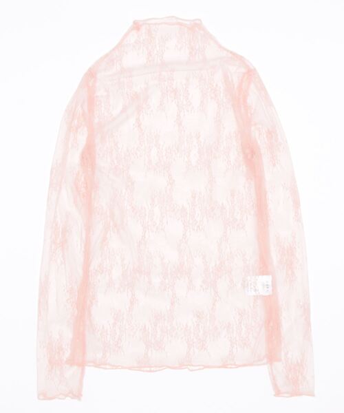 STYLEBLOCK（スタイルブロック）の「レース刺繍シアーハイネックトップス（Tシャツ/カットソー・レディース・レッド系その他/ベージュ系その他/グレー/ブラック/ブラウン系その他/ピンク/ホワイト・FREE）」の14枚目の写真