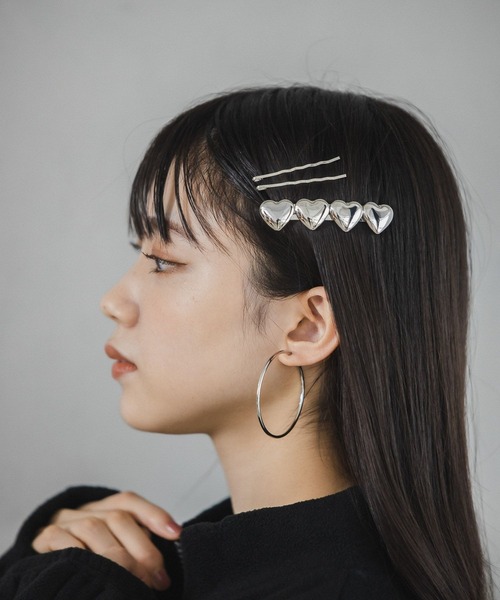 repipi armario（レピピ アルマリオ）の「☆セットアイテム☆4レンハートピン（その他ヘアアクセサリー・キッズ・ライトグレー/ライトベージュ・FREE）」の6枚目の写真