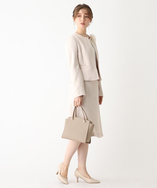 index（インデックス）の「◆スクエアミドルボストンバッグ【2WAY】（ハンドバッグ・レディース・サンドベージュ/ブラック・00）」の5枚目の写真