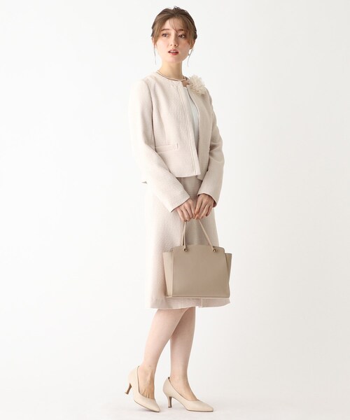 index（インデックス）の「◆スクエアミドルボストンバッグ【2WAY】（ハンドバッグ・レディース・サンドベージュ/ブラック・00）」の6枚目の写真