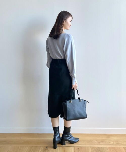 index（インデックス）の「◆スクエアミドルボストンバッグ【2WAY】（ハンドバッグ・レディース・サンドベージュ/ブラック・00）」の22枚目の写真