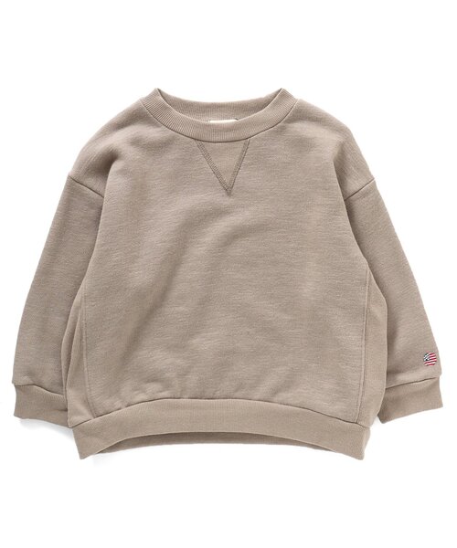 F.O.KIDS（エフオーキッズ）の「裏起毛ガゼットトレーナー（スウェット・キッズ・パープル/ブラウン/イエロー/ベージュ/ブルー/チャコール・100/130/80/90/120/95/110/140）」の4枚目の写真