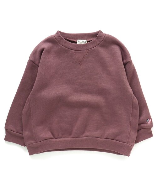 F.O.KIDS（エフオーキッズ）の「裏起毛ガゼットトレーナー（スウェット・キッズ・パープル/ブラウン/イエロー/ベージュ/ブルー/チャコール・100/130/80/90/120/95/110/140）」の8枚目の写真