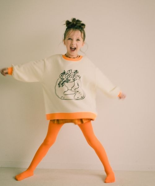 LOWRYS FARM（ローリーズファーム）の「ＬＳＢハッポウプリントプルオーバー　172966（パーカー・キッズ・ブラック/グリーン/アイボリー・150cm/110cm/130cm）」の5枚目の写真