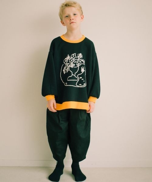 LOWRYS FARM（ローリーズファーム）の「ＬＳＢハッポウプリントプルオーバー　172966（パーカー・キッズ・ブラック/グリーン/アイボリー・150cm/110cm/130cm）」の6枚目の写真