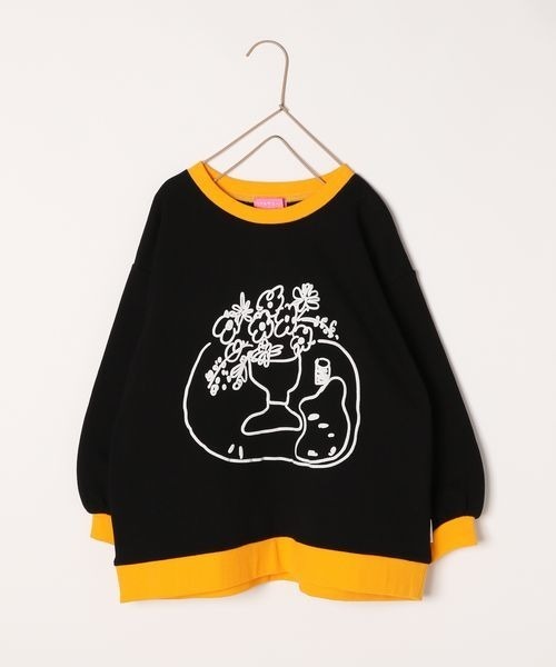 LOWRYS FARM（ローリーズファーム）の「ＬＳＢハッポウプリントプルオーバー　172966（パーカー・キッズ・ブラック/グリーン/アイボリー・150cm/110cm/130cm）」の7枚目の写真