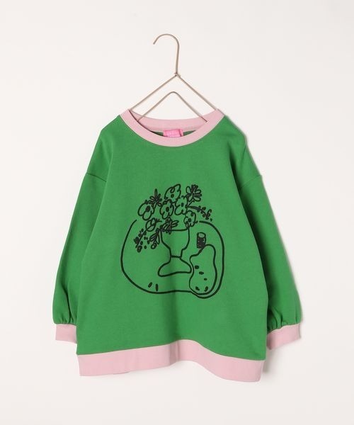 LOWRYS FARM（ローリーズファーム）の「ＬＳＢハッポウプリントプルオーバー　172966（パーカー・キッズ・ブラック/グリーン/アイボリー・150cm/110cm/130cm）」の16枚目の写真