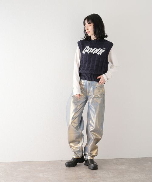 U by SPICK&SPAN(ユーバイスピックアンドスパン)の「【GANNI/ガニー】 コットンロープベスト(ベスト・レディース・ブラック系その他・FREE)」の11枚目の写真