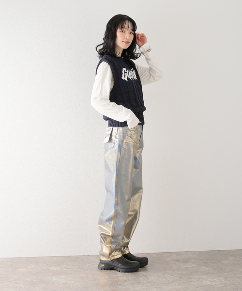 U by SPICK&SPAN(ユーバイスピックアンドスパン)の「【GANNI/ガニー】 コットンロープベスト(ベスト・レディース・ブラック系その他・FREE)」の12枚目の写真