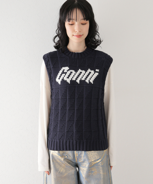 U by SPICK&SPAN(ユーバイスピックアンドスパン)の「【GANNI/ガニー】 コットンロープベスト(ベスト・レディース・ブラック系その他・FREE)」の14枚目の写真