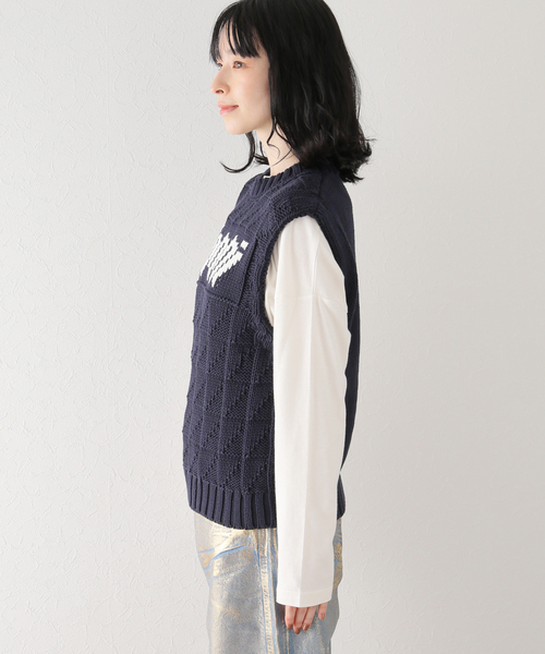 U by SPICK&SPAN(ユーバイスピックアンドスパン)の「【GANNI/ガニー】 コットンロープベスト(ベスト・レディース・ブラック系その他・FREE)」の15枚目の写真