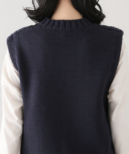 U by SPICK&SPAN(ユーバイスピックアンドスパン)の「【GANNI/ガニー】 コットンロープベスト(ベスト・レディース・ブラック系その他・FREE)」の18枚目の写真