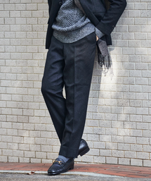 EDIFICE | シルクネップ ツイル テーパード パンツ【セットアップ 着用可能】(その他パンツ)