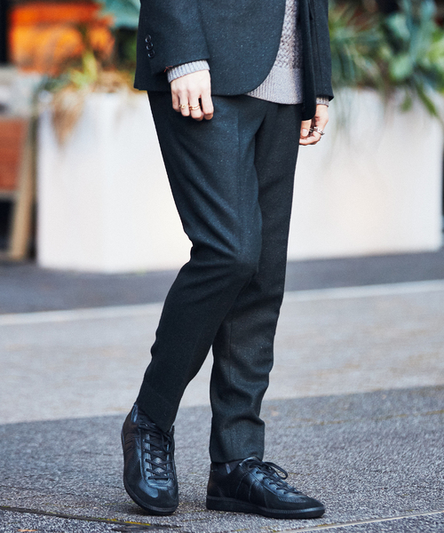 EDIFICE(エディフィス)の「シルクネップ ツイル テーパード パンツ【セットアップ 着用可能】(その他パンツ・メンズ・ライトグレー/カーキ/ネイビー/ブラック・SMALL/MEDIUM/X-LARGE/LARGE)」の9枚目の写真