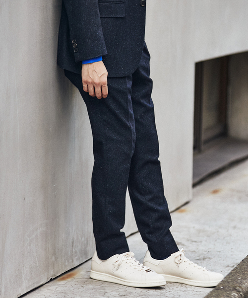 EDIFICE(エディフィス)の「シルクネップ ツイル テーパード パンツ【セットアップ 着用可能】(その他パンツ・メンズ・ライトグレー/カーキ/ネイビー/ブラック・SMALL/MEDIUM/X-LARGE/LARGE)」の6枚目の写真