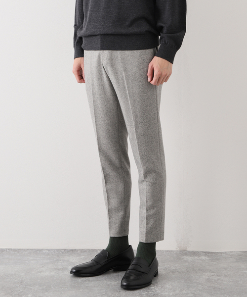 EDIFICE(エディフィス)の「シルクネップ ツイル テーパード パンツ【セットアップ 着用可能】(その他パンツ・メンズ・ライトグレー/カーキ/ネイビー/ブラック・SMALL/MEDIUM/X-LARGE/LARGE)」の17枚目の写真