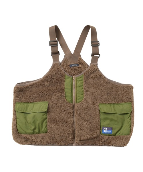 PEN FIELD（ペンフィールド）の「【Penfield】ボアベスト（ベスト・キッズ・ブラウン/ブラック・フリー）」の3枚目の写真