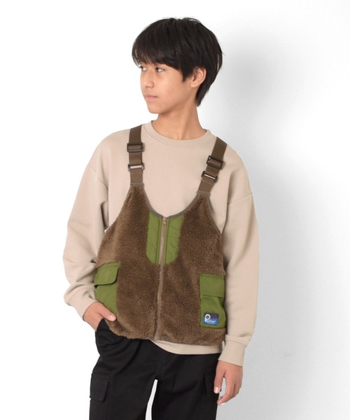 PEN FIELD（ペンフィールド）の「【Penfield】ボアベスト（ベスト・キッズ・ブラウン/ブラック・フリー）」の12枚目の写真