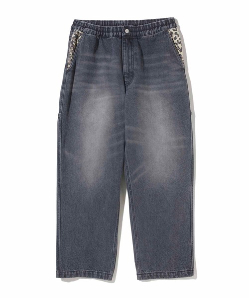 XLARGE（エクストララージ）の「PARTIAL LEOPARD DENIM EASY PANTS