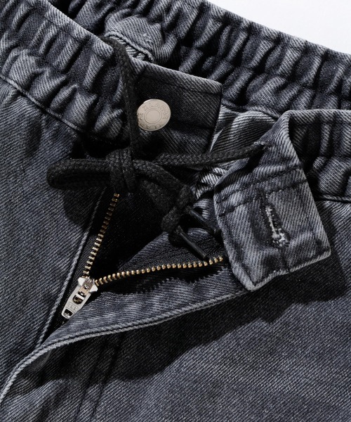 XLARGE（エクストララージ）の「PARTIAL LEOPARD DENIM EASY PANTS（その他パンツ・メンズ・ブラック/ライトインディゴブルー・S/M/L/XL）」の4枚目の写真