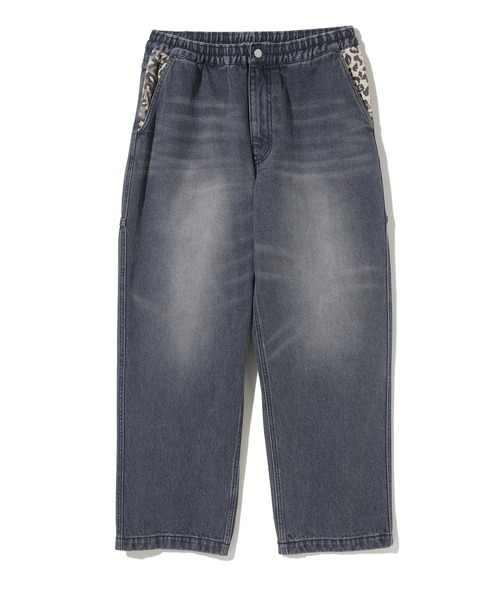 XLARGE（エクストララージ）の「PARTIAL LEOPARD DENIM EASY PANTS