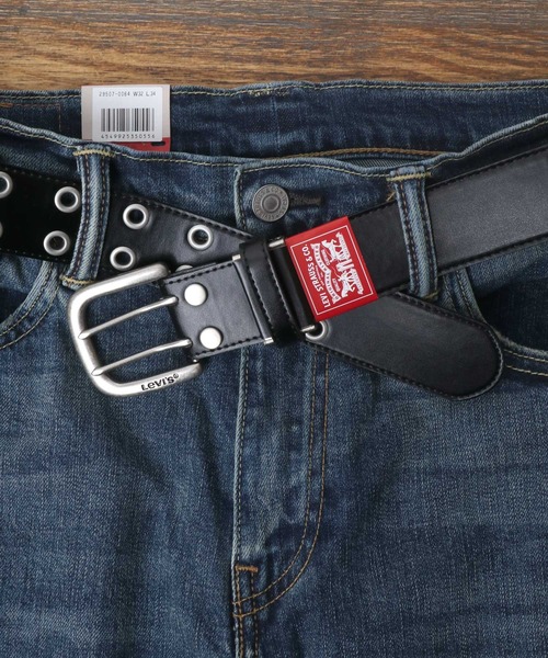 Levi's（リーバイス）の「Levi's/リーバイス 太め40mm ダブルピン ハトメ ベルト（ベルト・メンズ・レッド/ブラック/ダークブラウン/ホワイト・FREE）」の11枚目の写真