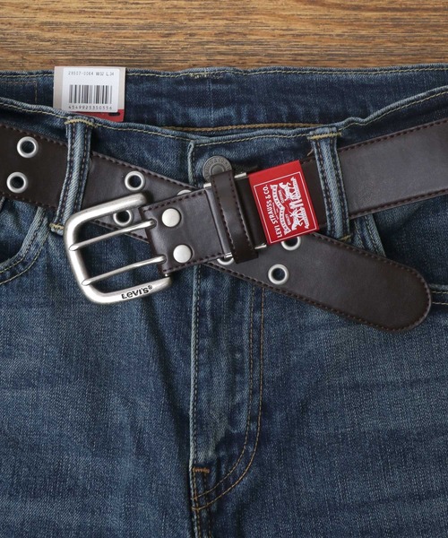 Levi's（リーバイス）の「Levi's/リーバイス 太め40mm ダブルピン ハトメ ベルト（ベルト・メンズ・レッド/ブラック/ダークブラウン/ホワイト・FREE）」の12枚目の写真