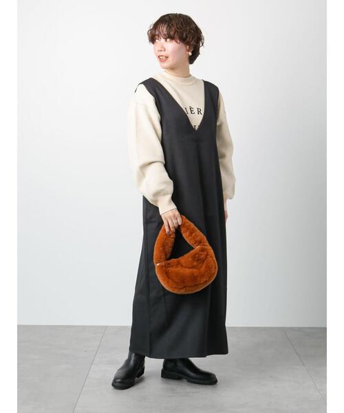 Lugnoncure（ルノンキュール）の「◎EST.2012ロゴジャカードニット（ニット/セーター・レディース・ブラック/グリーン/ベージュ・ﾌﾘ-）」の18枚目の写真