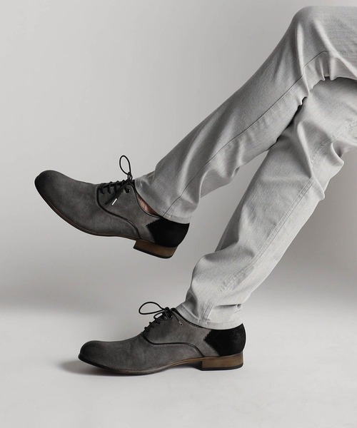 NICOLE CLUB FOR MEN（ニコルクラブフォーメン）の「内羽根プレーントゥシューズ（その他シューズ・メンズ・ライトグレー/ブラック/ネイビー・25.5cm/26.5cm/27.5cm）」の2枚目の写真