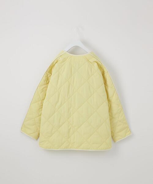 CITEN（シテン）の「＜CITEN＞ノーカラー キルトジャケット（その他アウター・レディース・ライム/オフホワイト・FREE）」の5枚目の写真