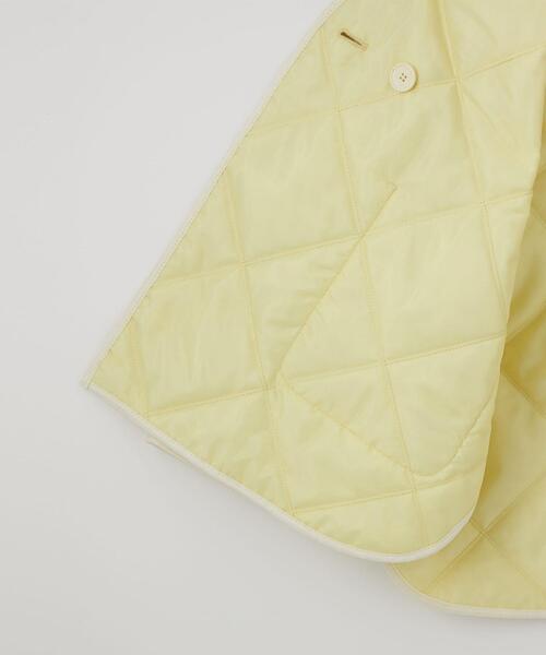 CITEN（シテン）の「＜CITEN＞ノーカラー キルトジャケット（その他アウター・レディース・ライム/オフホワイト・FREE）」の12枚目の写真