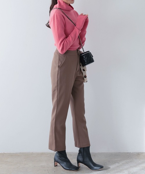 KOBE LETTUCE(コウベレタス)の「バックスリットクロップドパンツ(その他パンツ・レディース・ブラック/ブルー系/ブラウン系・M/S)」の11枚目の写真