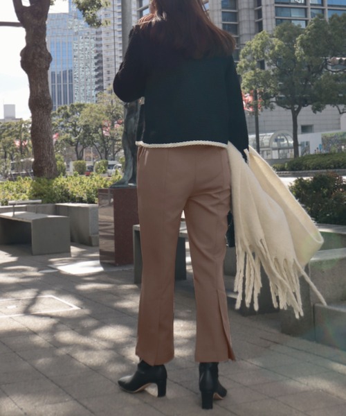 KOBE LETTUCE(コウベレタス)の「バックスリットクロップドパンツ(その他パンツ・レディース・ブラック/ブルー系/ブラウン系・M/S)」の10枚目の写真