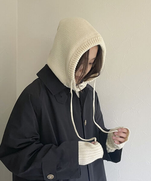 fredy emue（フレディエミュ）の「コットンバラクラバ（ハット・レディース・キナリ/ライトグリーン/ブラウン・FREE）」の4枚目の写真