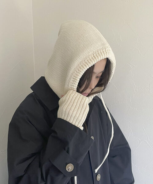 fredy emue（フレディエミュ）の「コットンバラクラバ（ハット・レディース・キナリ/ライトグリーン/ブラウン・FREE）」の6枚目の写真